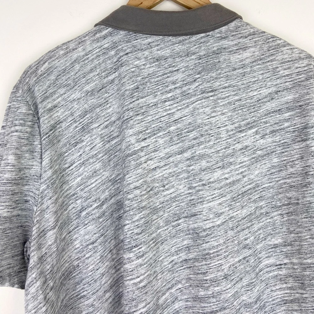 Banana Republic Heather Grey Polo Shirt